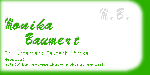 monika baumert business card